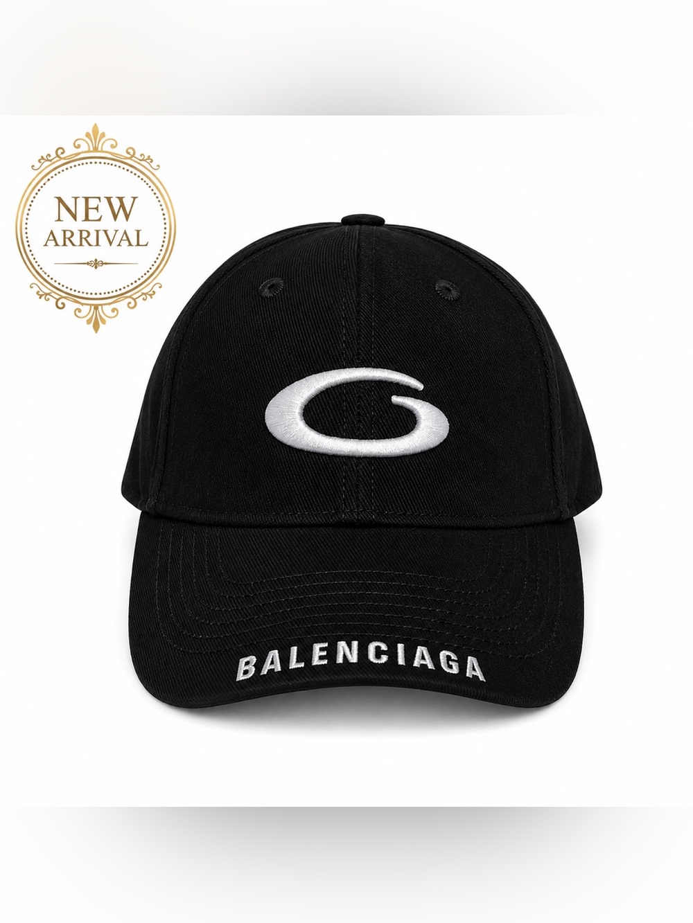 🧢✨Unisex Black Embroidered Baseball Cap 🧢